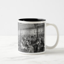 La Courtille, popular dance, engraved by Yves mugs