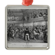 La Courtille, popular dance, engraved by Yves ornaments