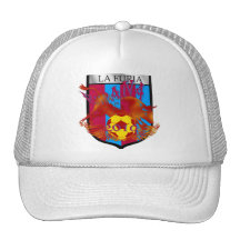 La furia futbol fans soccer shield gifts trucker hats
