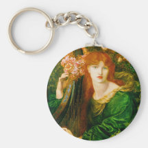 La Ghirlandata Key Chain by Dante Gabriel Rossetti