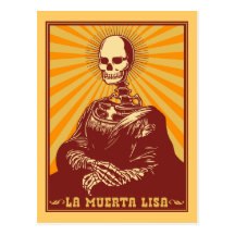 La Muerta Lisa Post Card