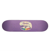 La Palette de l'Artiste Skateboard Customisable