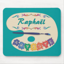 La palette de l'artiste tapis de souris