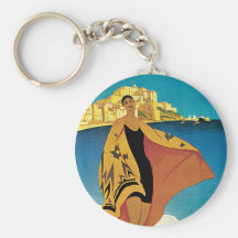 La Plage de Calvi, Corse Keychains
