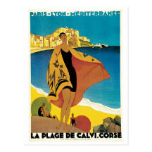 La Plage de Calvi, Corse Postcards