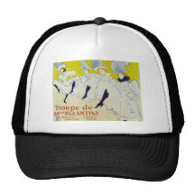 la troup de mlle Elegant poster 1895 by Lautrec Trucker Hats