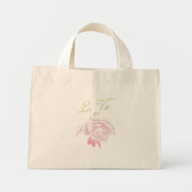 la vie en rose canvas bags