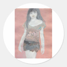La_Vie_en_Rose Round Sticker