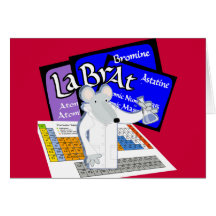 Lab Rat Spelled with Elements from Periodic Table Cards