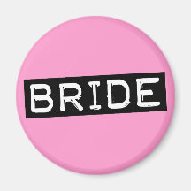 Label Bride Refrigerator Magnet