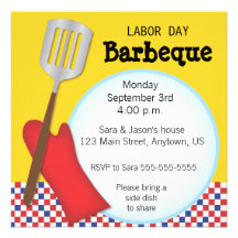 Labour Day Barbaque Invitation