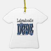 LabraDoodle DUDE Christmas Ornaments