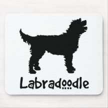 Labradoodle w/ Cool Text Mousemats