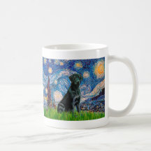 Labrador (black) - Starry Night Mugs