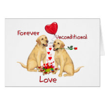 Labrador Valentine Card