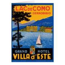 Lac de Como Greeting Cards