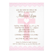 Lace Cross Baby Girl Baptism Inviation Personalized Announcement