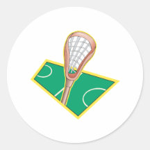 Lacrosse 2 round sticker