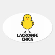 Lacrosse Chick Stickers
