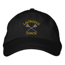 Lacrosse Coach Embroidered Cap Embroidered Hat
