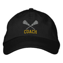 Lacrosse Coach Embroidered Cap Embroidered Baseball Cap
