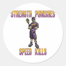 Lacrosse Defence SP Purple Sticker