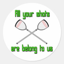 Lacrosse Goalie AllYourShots Sticker