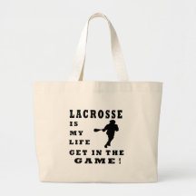 Lacrosse Is My Life Canvas Bag