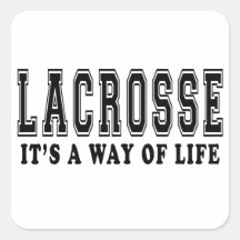 Lacrosse It's way of life Square Stickers