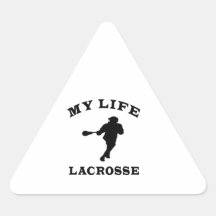 Lacrosse My Life Triangle Sticker