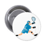 Lacrosse Pinback Button