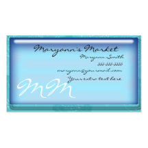 Lacy Blue Business Cards