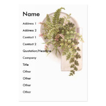 Lacy Ferns Victorian Scrapbook Card Business Card Template
