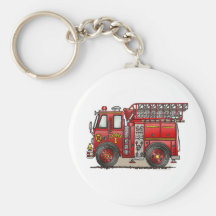 Ladder Fire Truck Keychain
