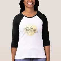 Ladies 3/4 Sleeve Raglan - Basketball Tees