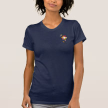Ladies Flower Power Dark Shirts