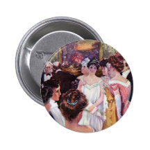 Ladies in Gowns at Dinner Party Pins