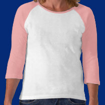 LADIES PINK & BLUE BASEBALL T-SHIRT "Sailboats"  t-shirts