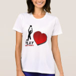 LADIES "PLAY WITH HEART" VOLLEYBALL PERFORMANCE T-SHIRTS