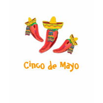 Ladies Tee, Chilli Peppers, Cinco de Mayo