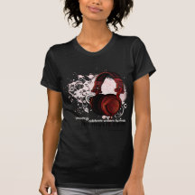 Ladies Twofer Sheer T-Shirt CTN MUSIC / Chocolate