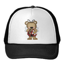 Lady Bug Baby Bear With Daisy Trucker Hats