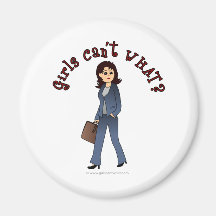 Lady CEO in Business Suit Refrigerator Magnet