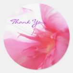 Lady In The Wind - Thank You Round Sticker