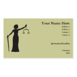 Lady Justice business card