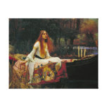 Lady of Shalott with Flowing Hair Canvas Print