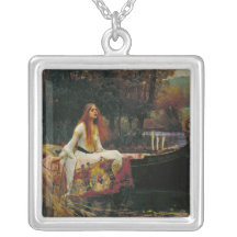 Lady of Shalott with Flowing Hair Necklaces