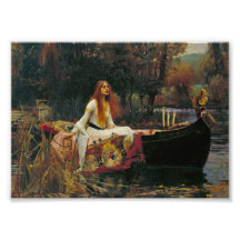 Lady of Shalott with Flowing Hair Photo