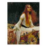 Lady of Shalott with Flowing Hair Post Card