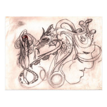 Lady Postcard